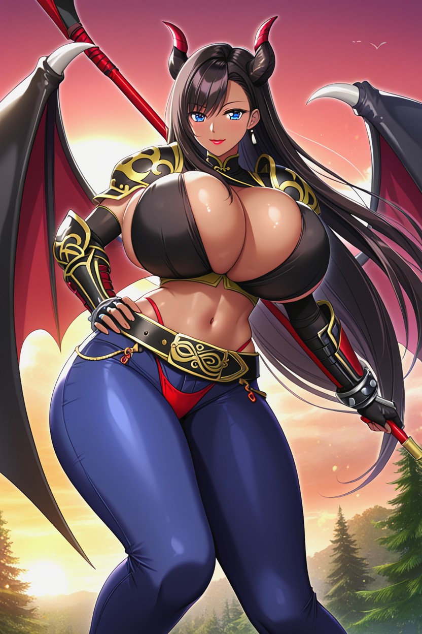 Smile, Black Tribal Tattoos On Stomach, Flying Hentai AI Porn
