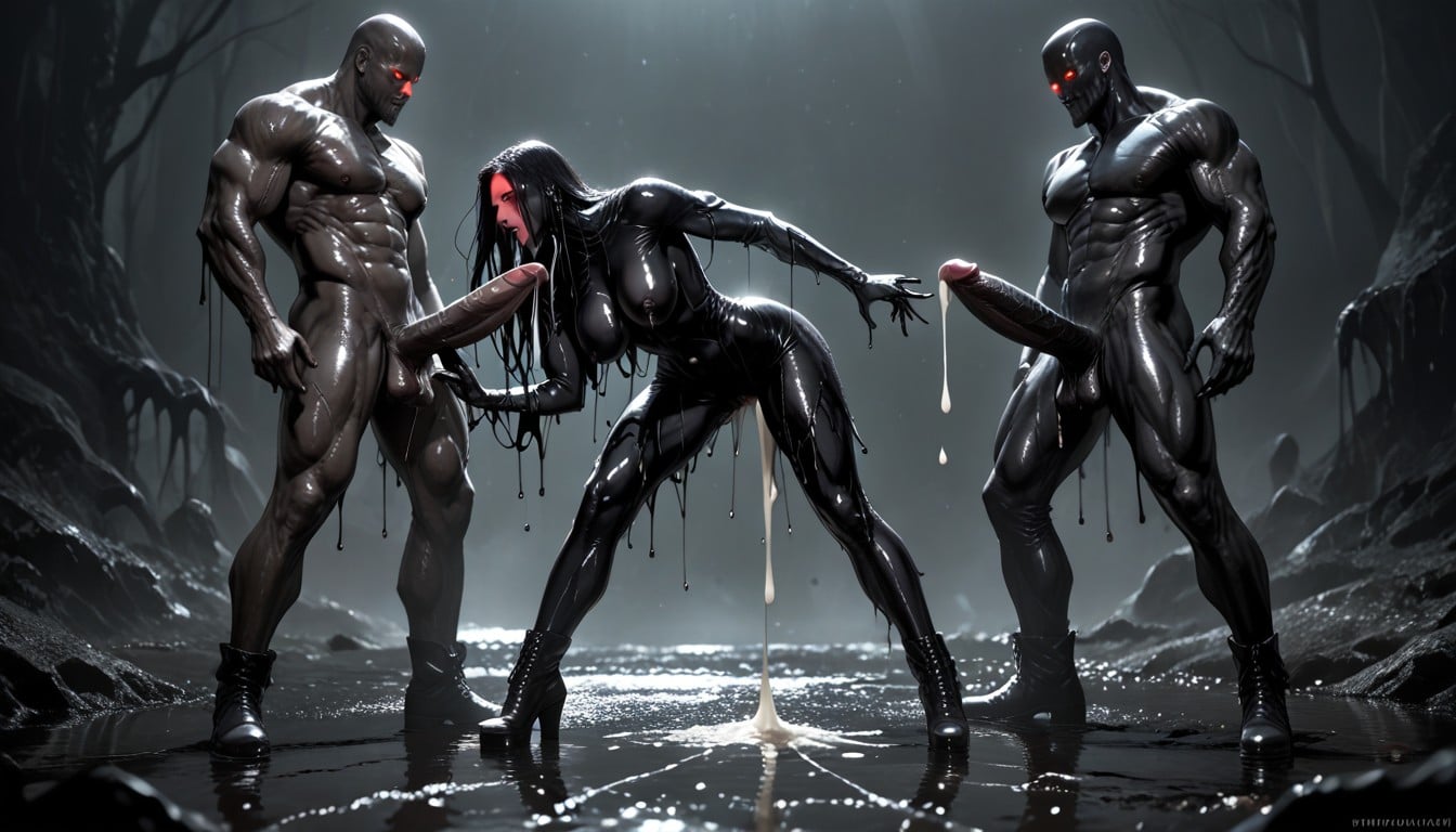 Goo Is Taking Over Him, Man Has Veiny Muscles, Muscle Growth AI Porn