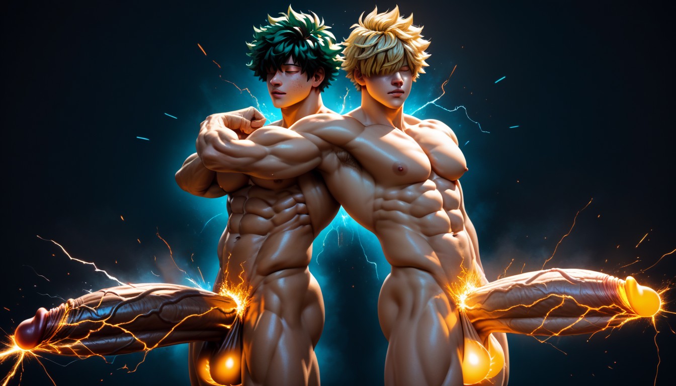 Tanned Skin, Evolving, Arm Flexing AI Gay Porn