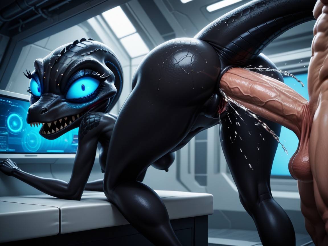 Spaceship, Massive Dick, Balls Deep In Ass AI Porn