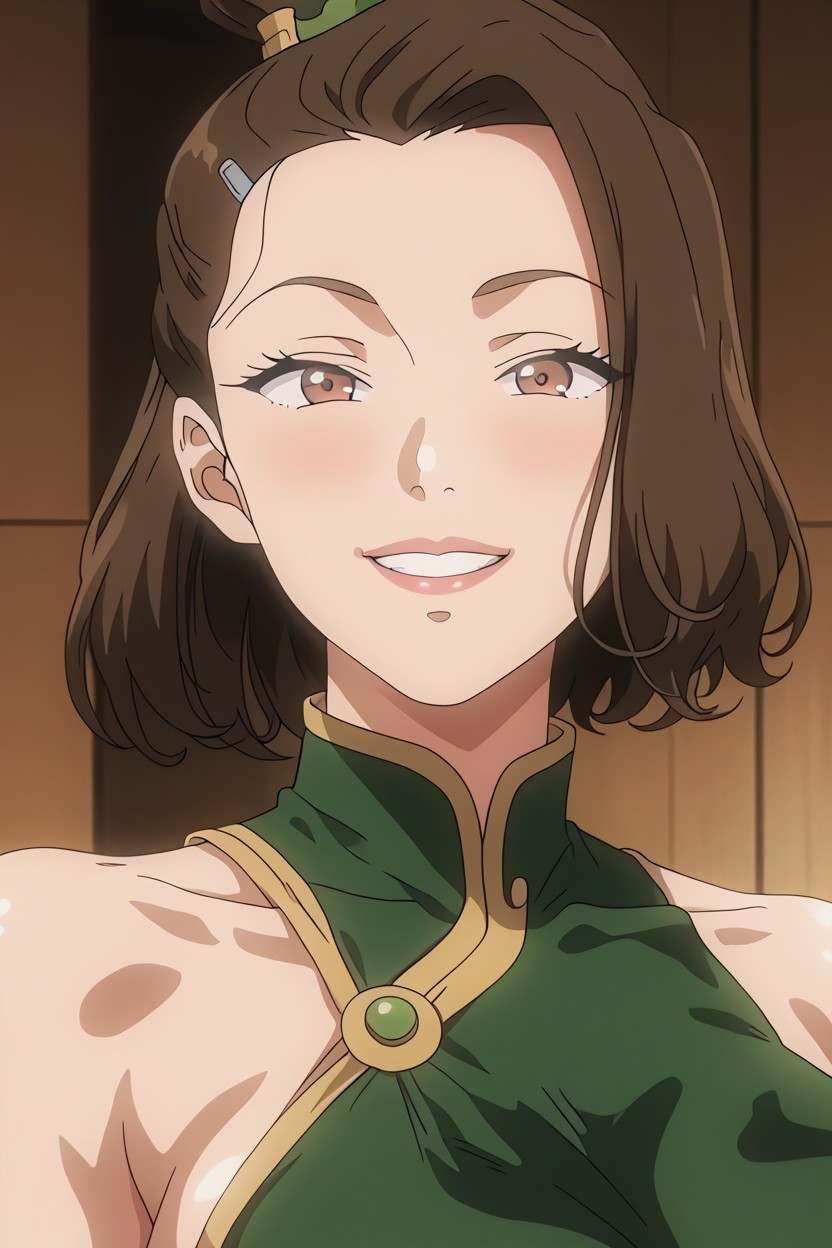 25+, Perfect Face, Brunette Hentai AI Porn
