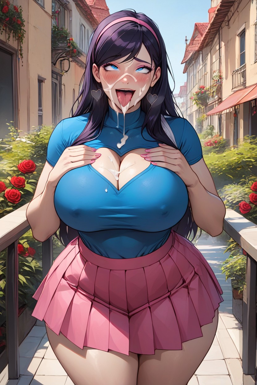 Love Hearts, Big Breasts, Excited AI Porn