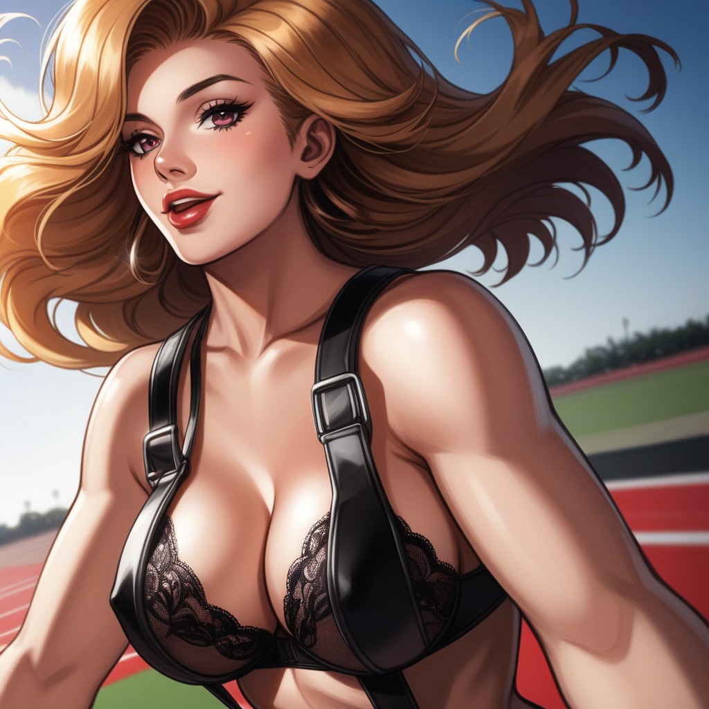Arched Back, Ultra Detailed Face, Blurred Background Hentai AI Porn