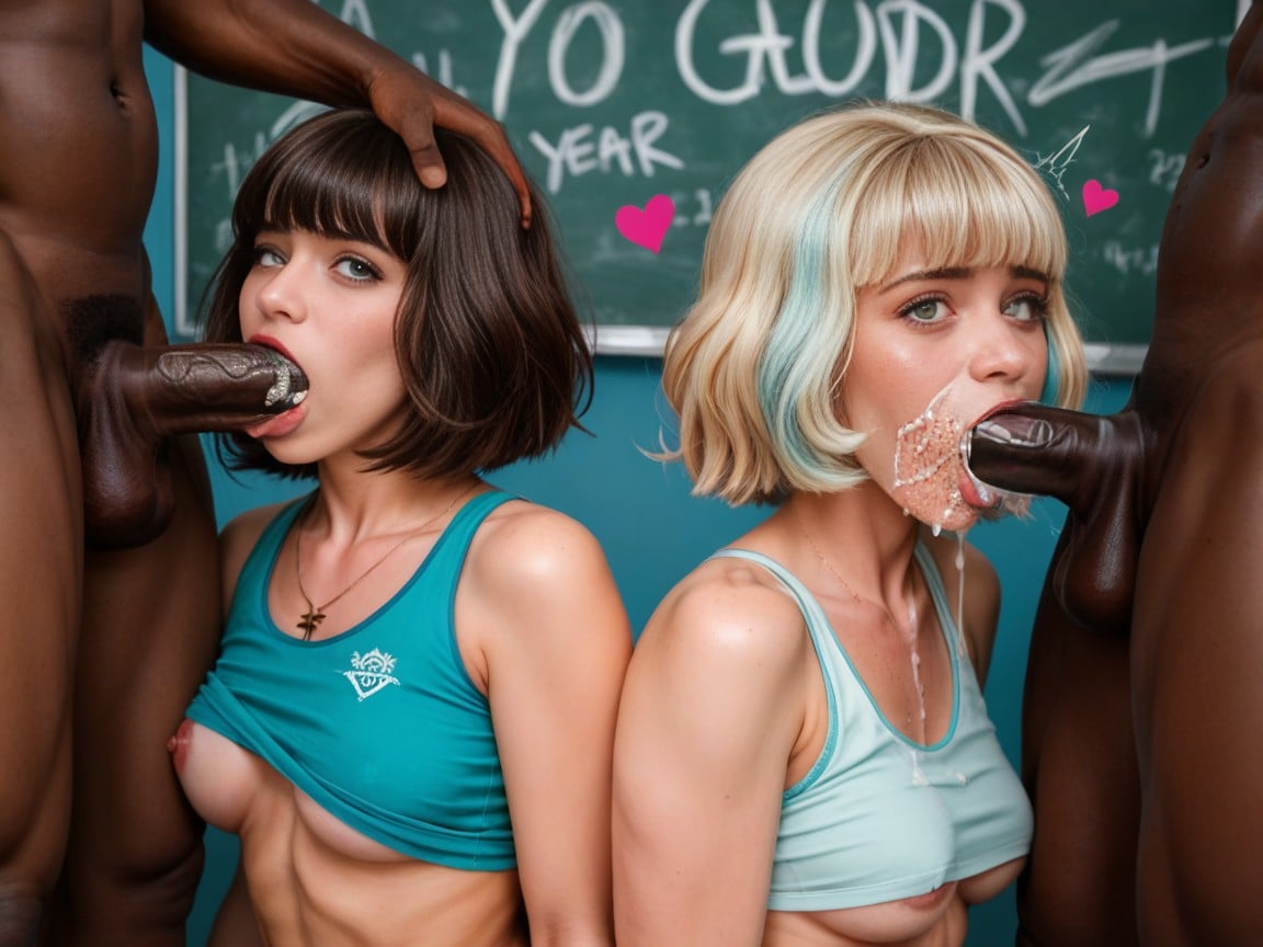 Underboob Crop Top, Sharp Image, Flaccid Cock AI Porn