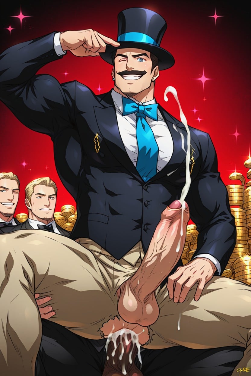 Mustache, Top Hat, Bbc AI Gay Porn