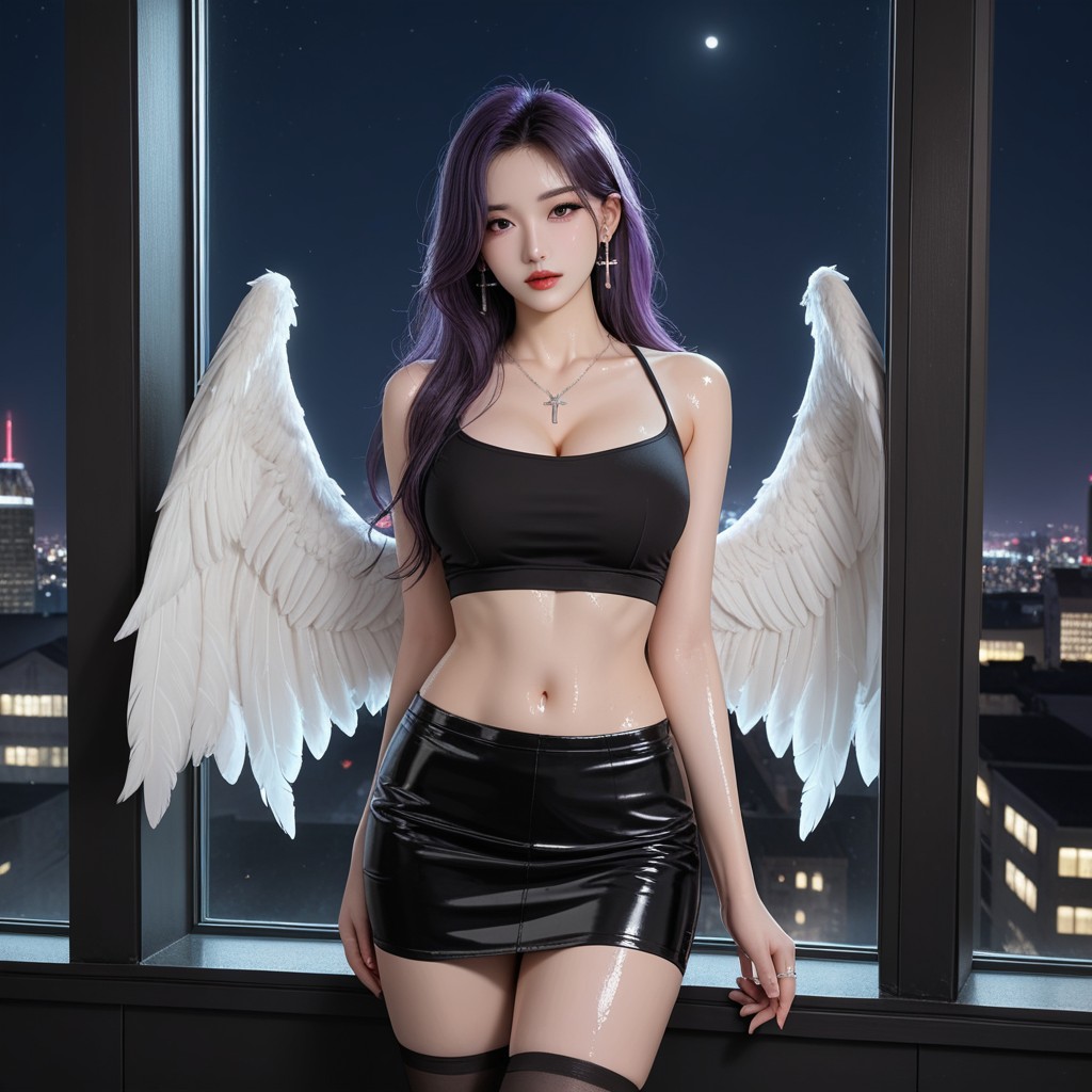 Wet Clothes, Dark, Ring Asian AI Porn