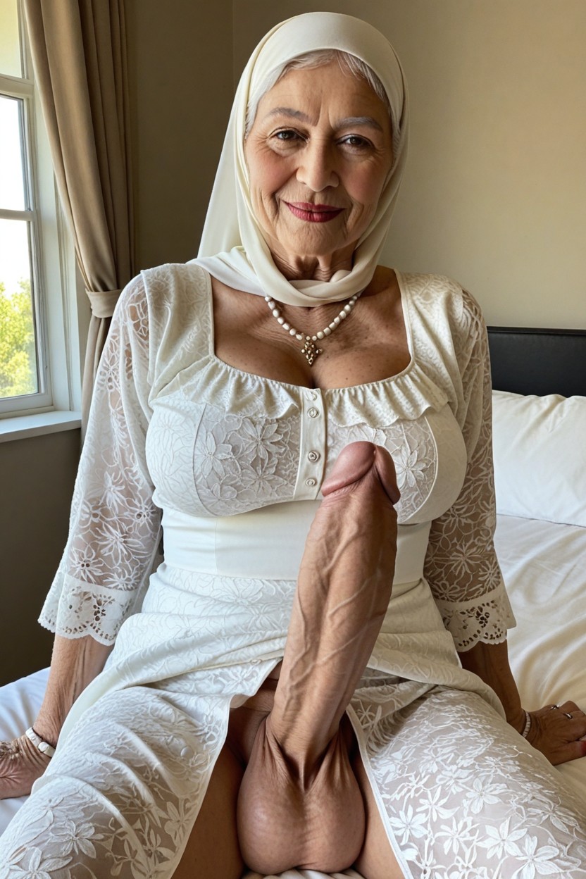 Solo Grandma, Huge Balls Bigger Than Entire Body, 60+ AI Porn