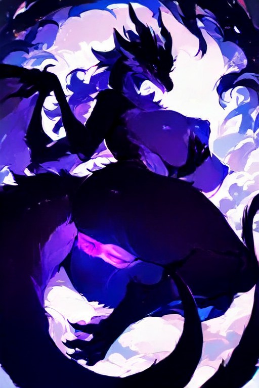 Paw Hands, Thick Muscular Thighs, Grabbing Breast Furry AI Porn
