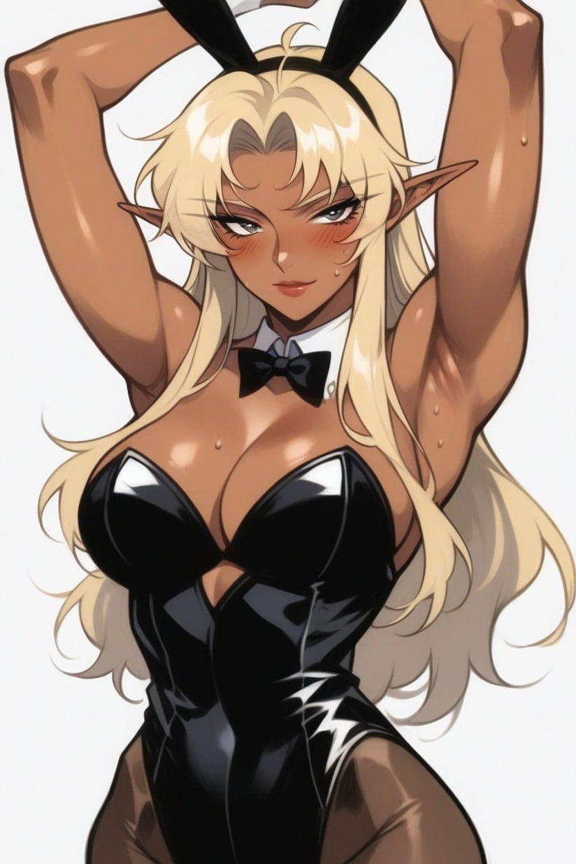 Arms In Frame, Arms Up, Bunny Costume Hentai AI Porn