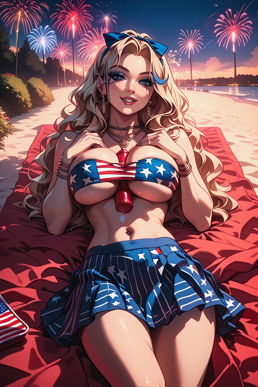 Underboob, Large Round Breasts, Cleavage AI Porn