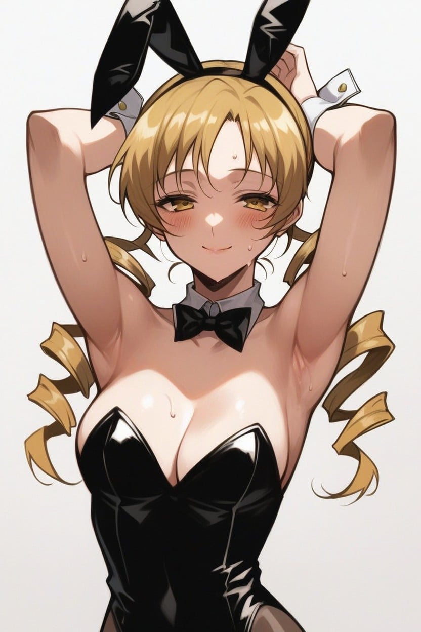 Bunny Costume, Cleavage, Waist Shot Hentai AI Porn