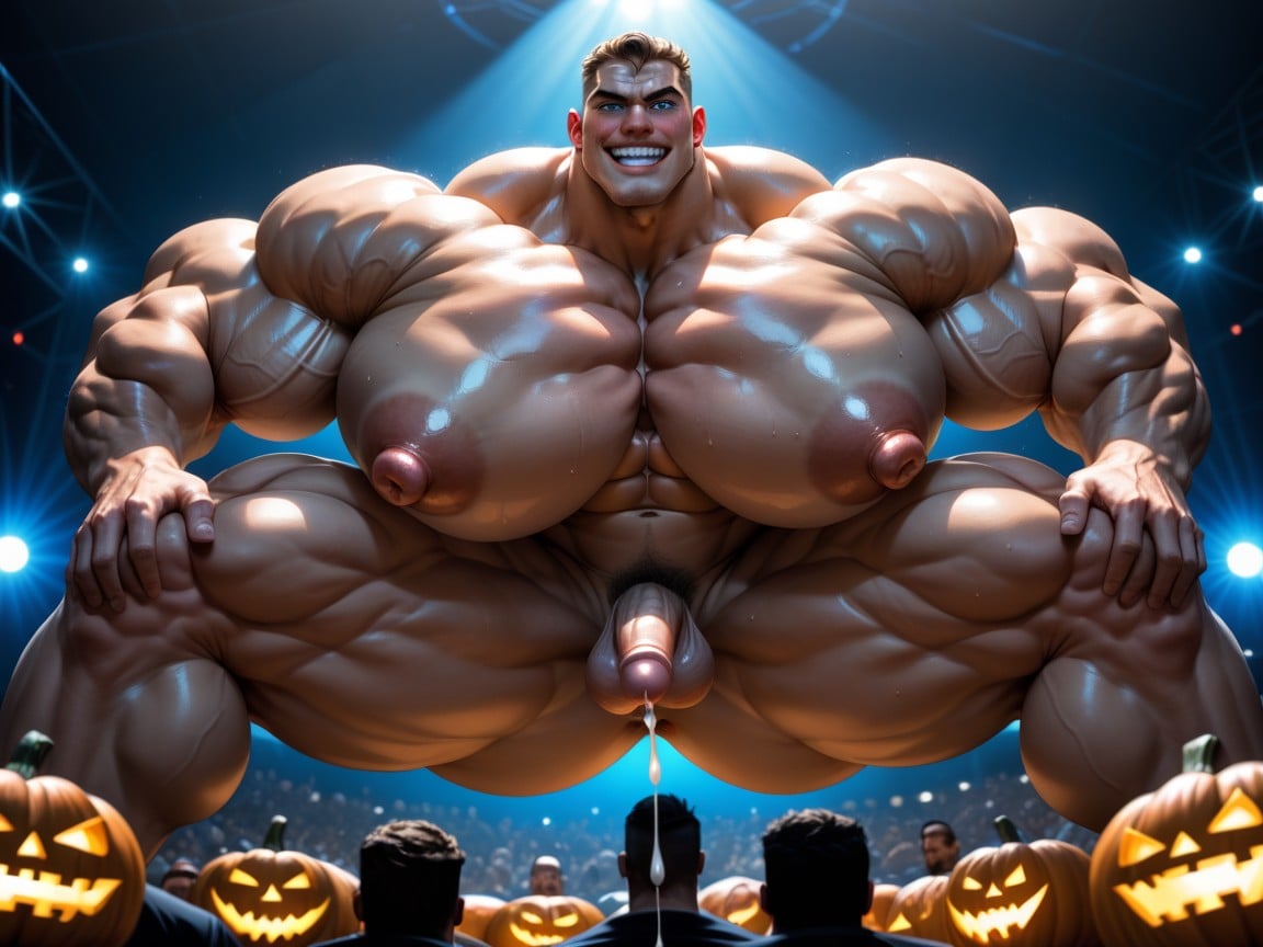 Naked, 25+, Extremely Large Ass AI Gay Porn