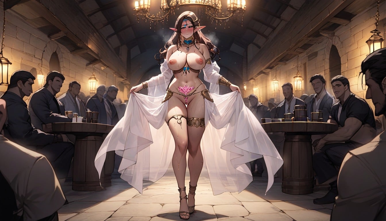 Full Body, Choker, Round Ass Hentai AI Porn
