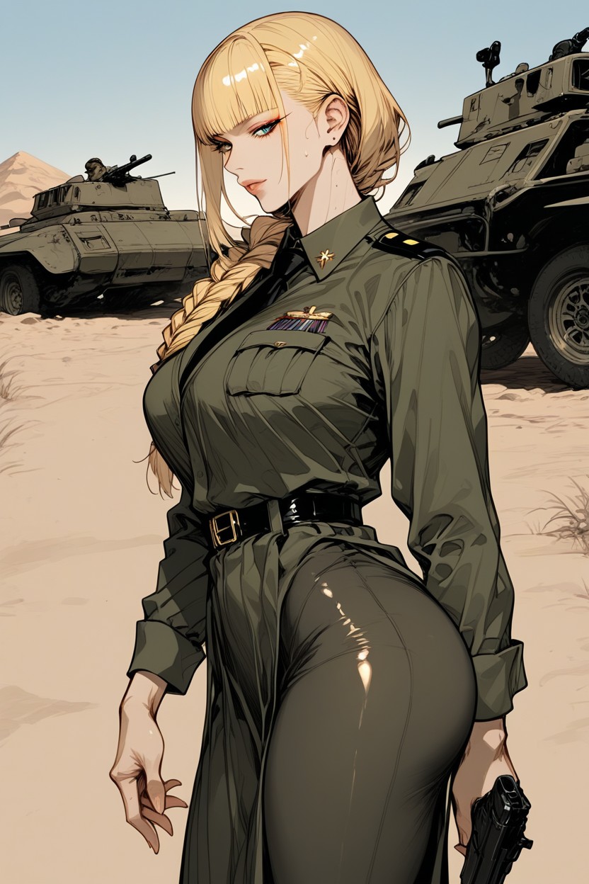 Uniform, Interracial, Soldiers Trousers AI Porn