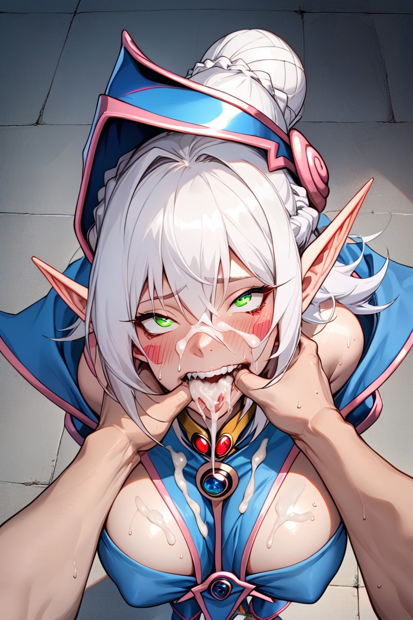Pov, Fingers In Mouth, Lifting Gums To Show Teeth Hentai AI Porn
