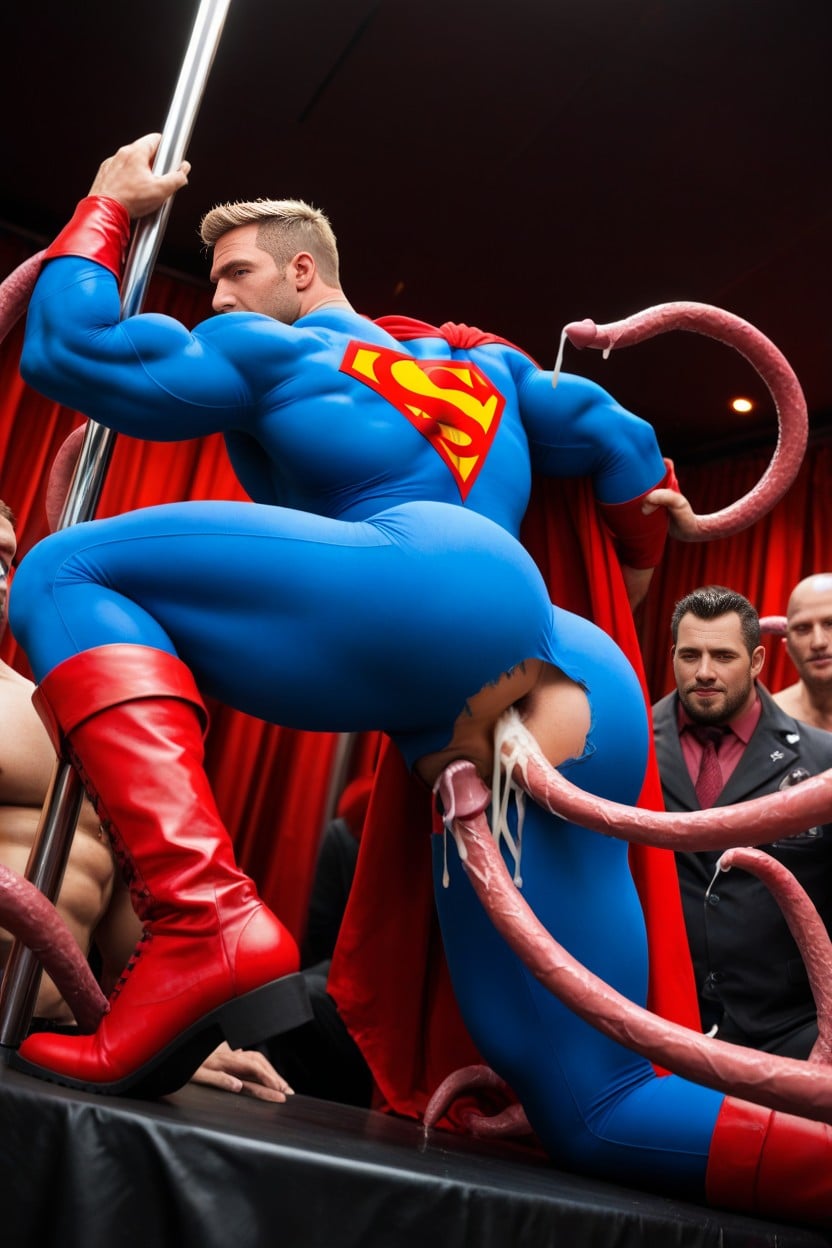 Blue Tights, Superhero, Corset AI Gay Porn