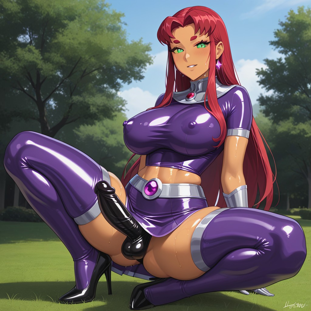 Cosplay, Big Ass, Mid Thigh High Stockings Shemale AI Porn