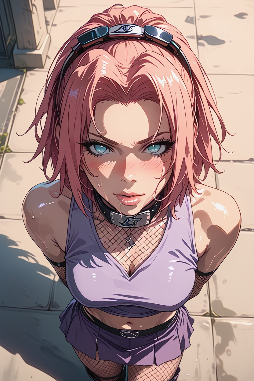 1 Person, Knee Fishnets, Standing Hentai AI Porn