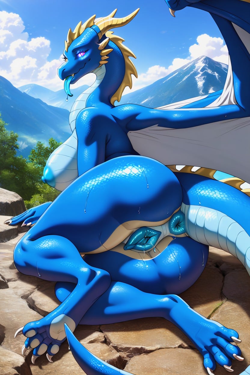 Female, Wide Hips, Glowing Eyes Furry AI Porn