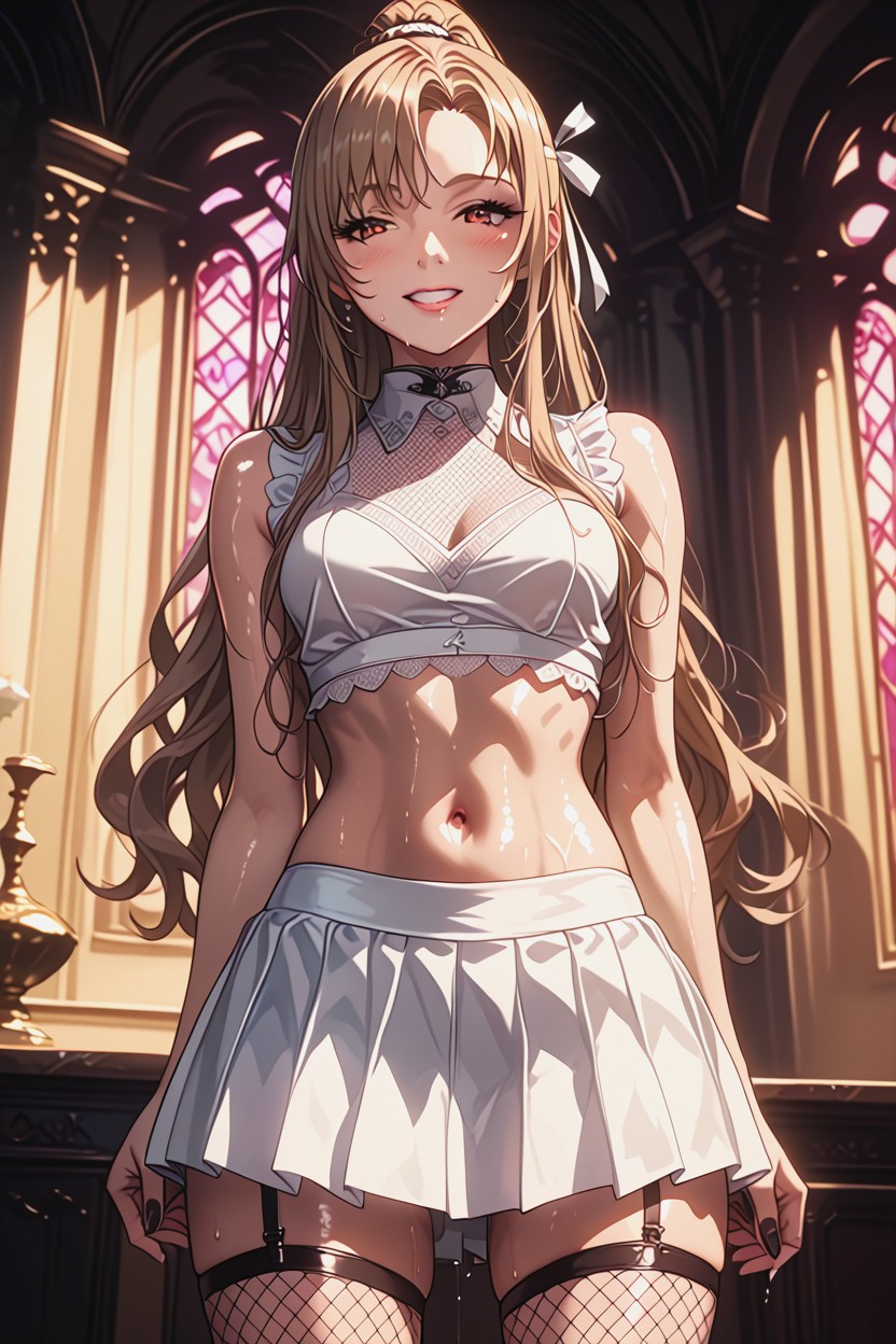 Hyper Detailed, Small Ass, White Skirt Hentai AI Porn