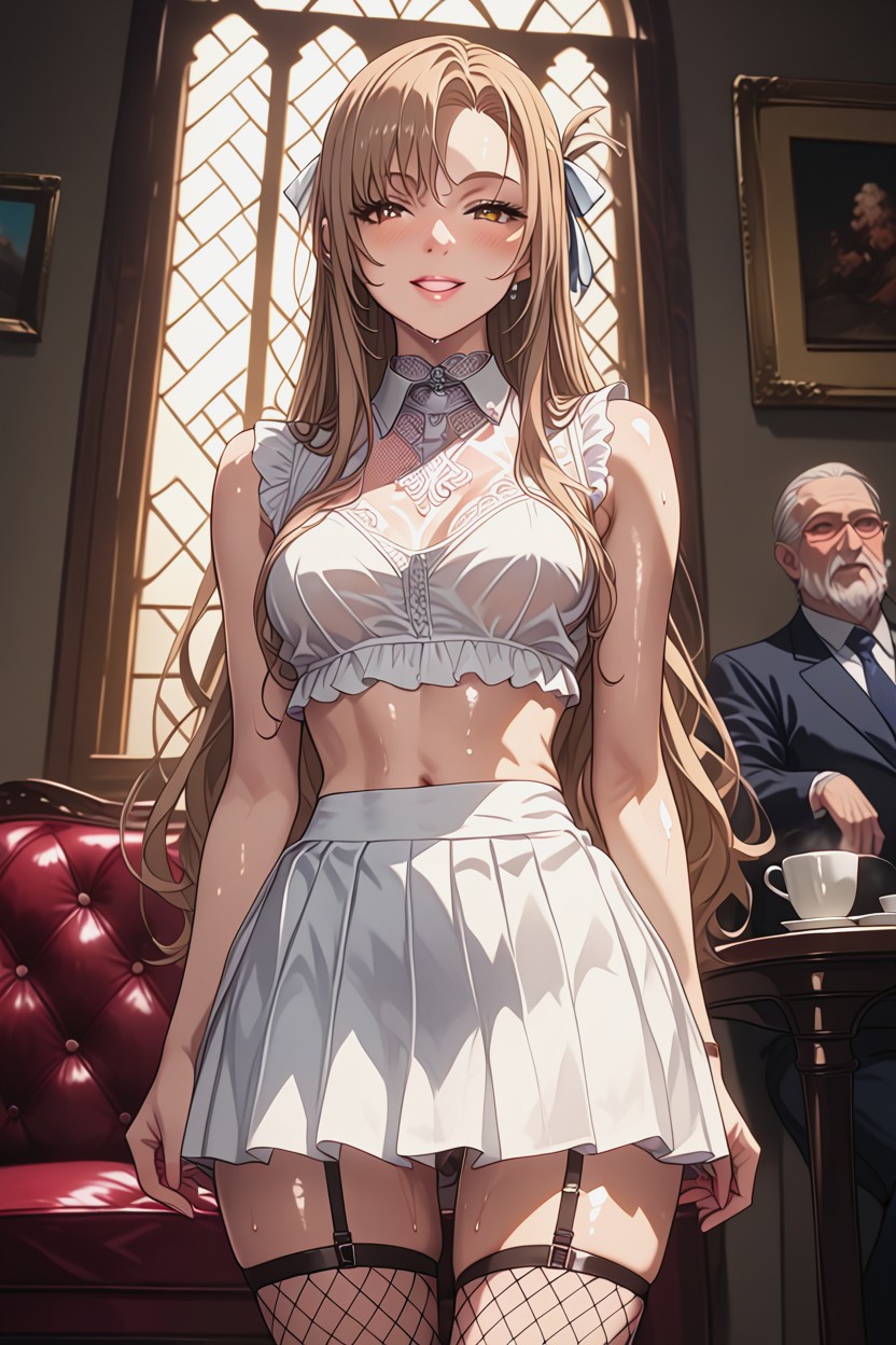 Asuna From Sao, Front View, Navel Exposed Hentai AI Porn