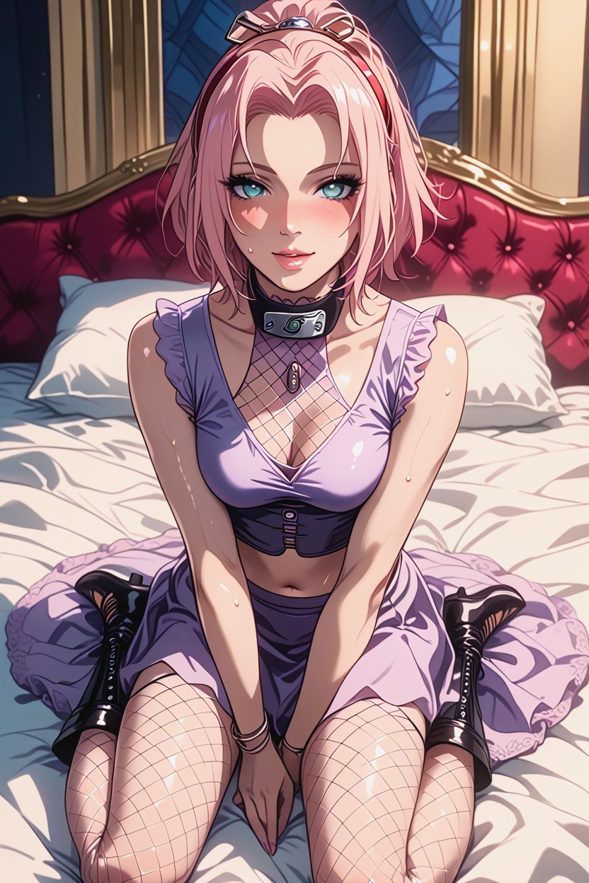 Navel Exposed, Beautiful Faces, White Skin Hentai AI Porn