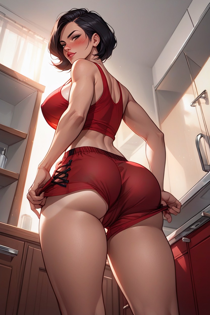 Puckered Anus, Embarrassed , Helen Parr AI Porn