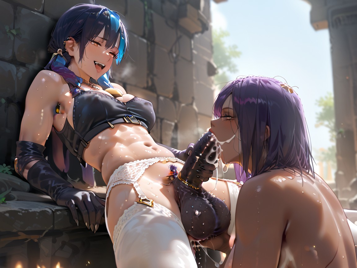 Knee Pads, Armpit Hair, Studded Penis Hentai AI Porn