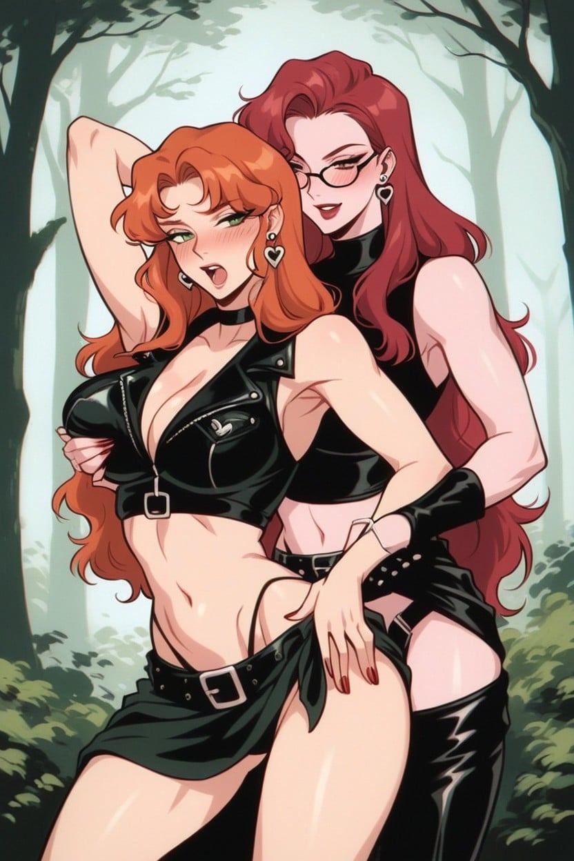 Emma Getting Fucked From Behind, Dark Forest Campfire, Pale Hentai AI Porn