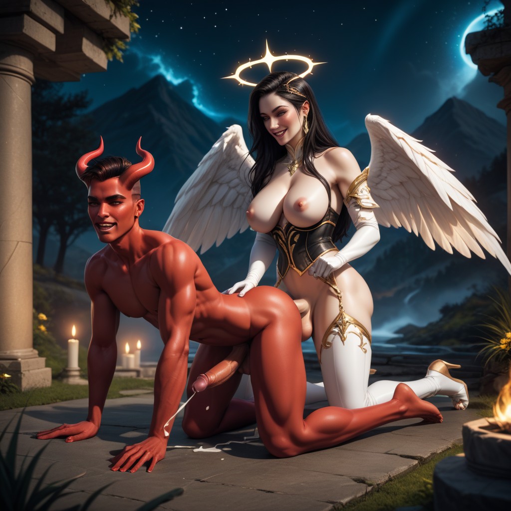 Arching Back, Futa Dominating, Both Futa On Male Porno shemale IA