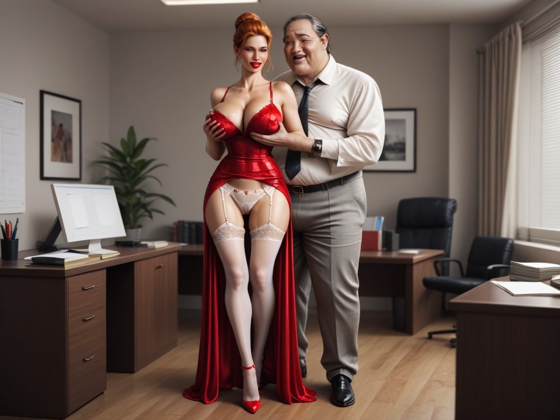 Jean Grey Excited And Sweaty, Legs Open, Under The Dress AI Porn