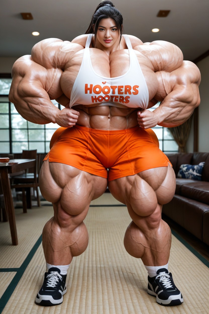 Hyper Muscular Legs, Gigantic Muscles, Gigantic Muscles AI Porn