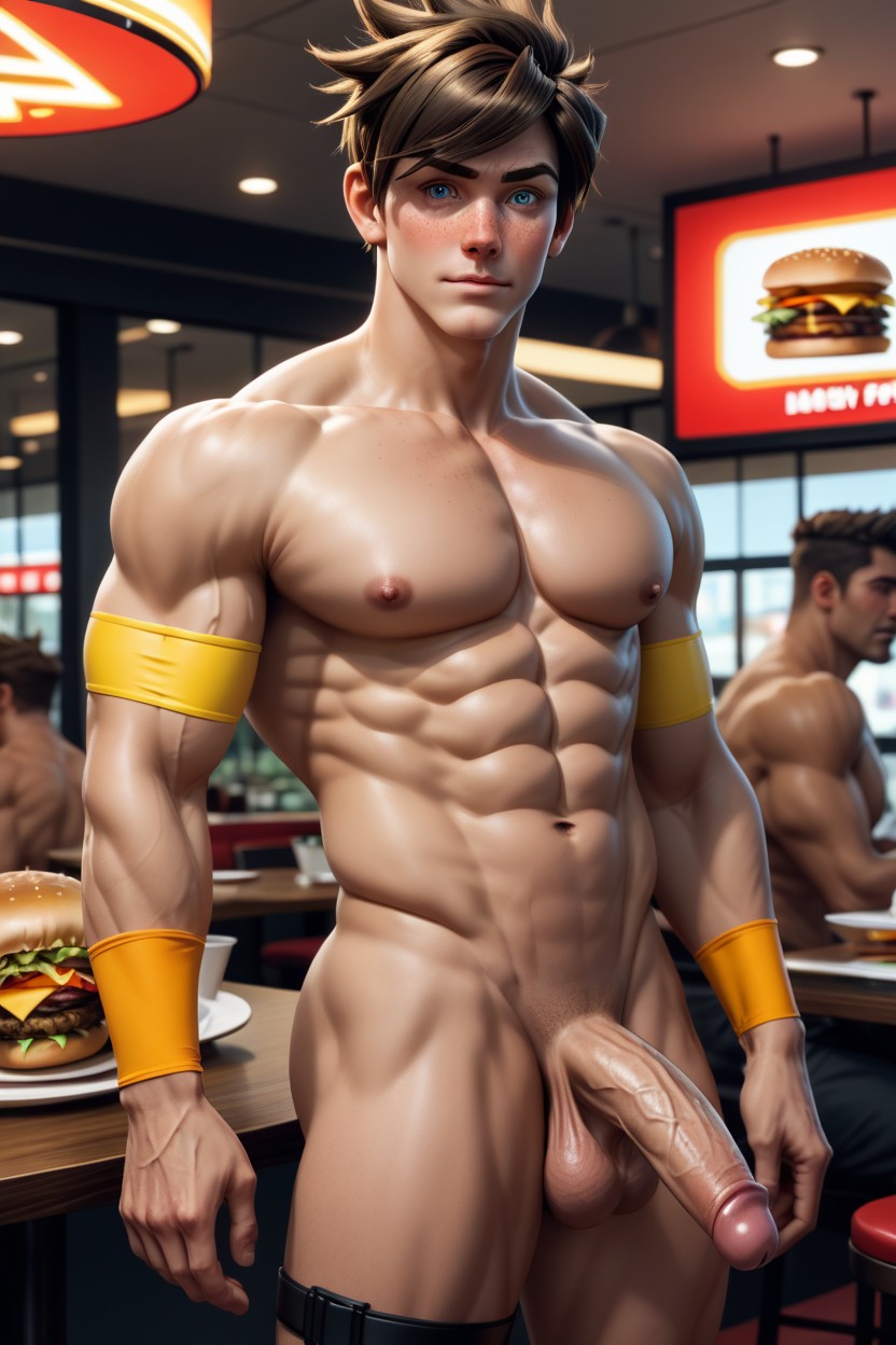 Name Tag, Broad Chest, Front View AI Gay Porn