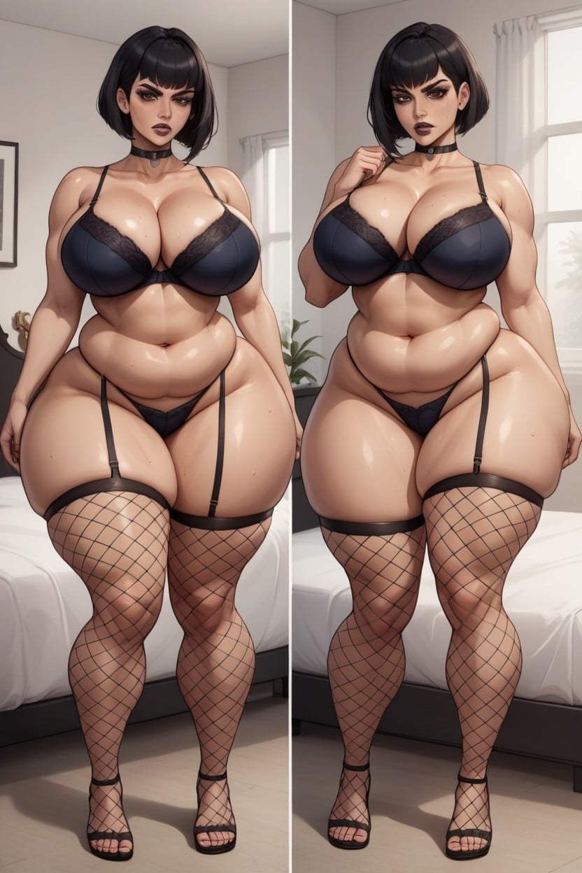 Ass Wider Than Waist, Wide Hips, Huge Tits Hentai AI Porn
