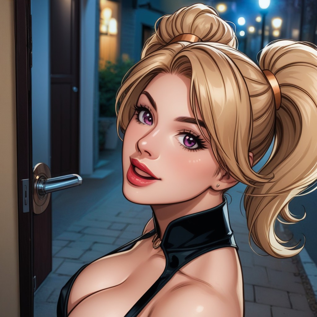 Top Down, Shoulders Back, Corset Hentai AI Porn