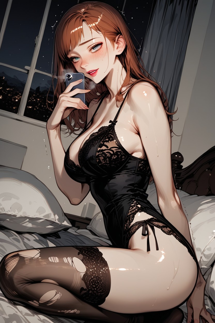 Wide Angle, Steamy Breath, Dimly Lit Hentai AI Porn