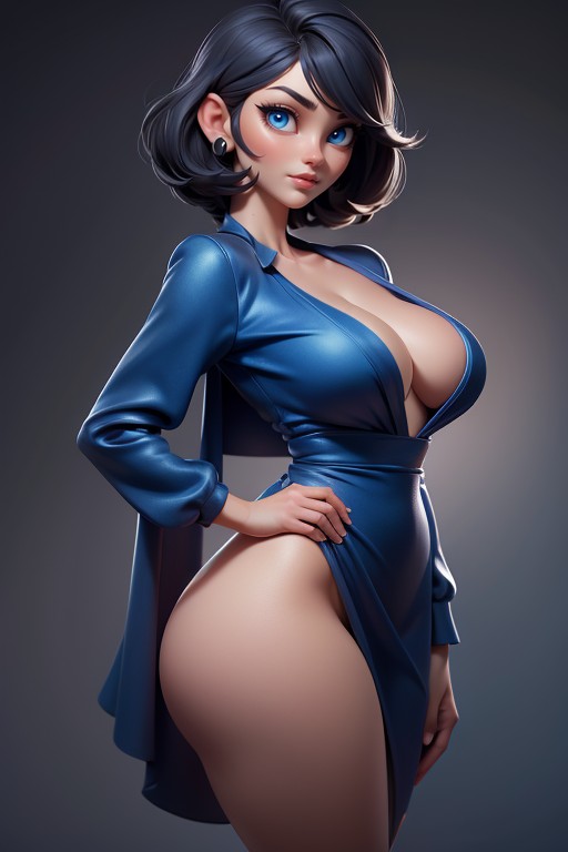 Lifting Skirt, Beautiful Woman, Silk Dress Hentai AI Porn