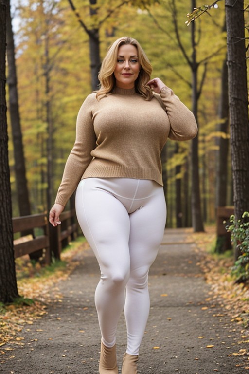 Sweater, Smirk, Full Body AI Porn