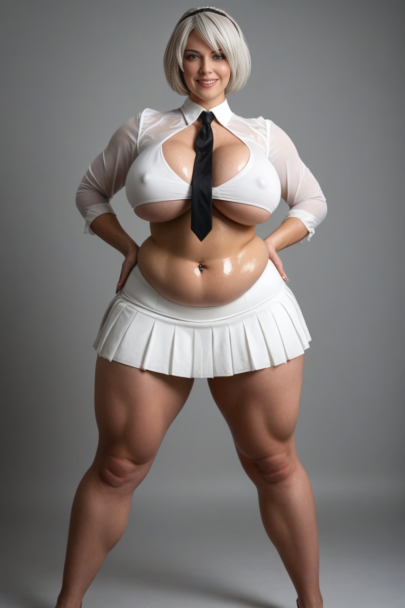 Bare Midriff, Pussy Visible, Full Body AI Porn