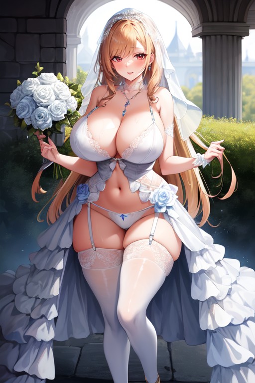 Black Gloves, Long Hair, Seductive Hentai AI Porn
