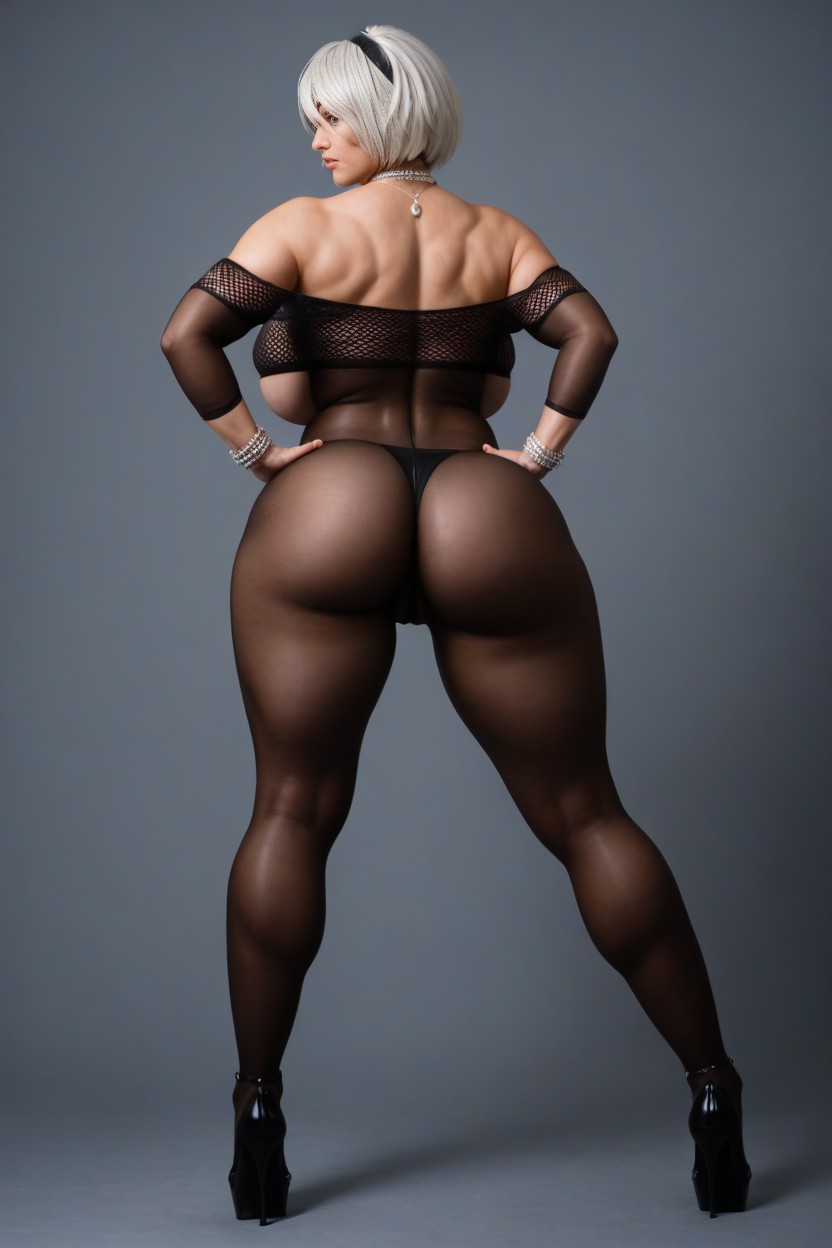 Gorgeous Face, Shes Almost Doing The Splits, Breast Expansion AI Porn
