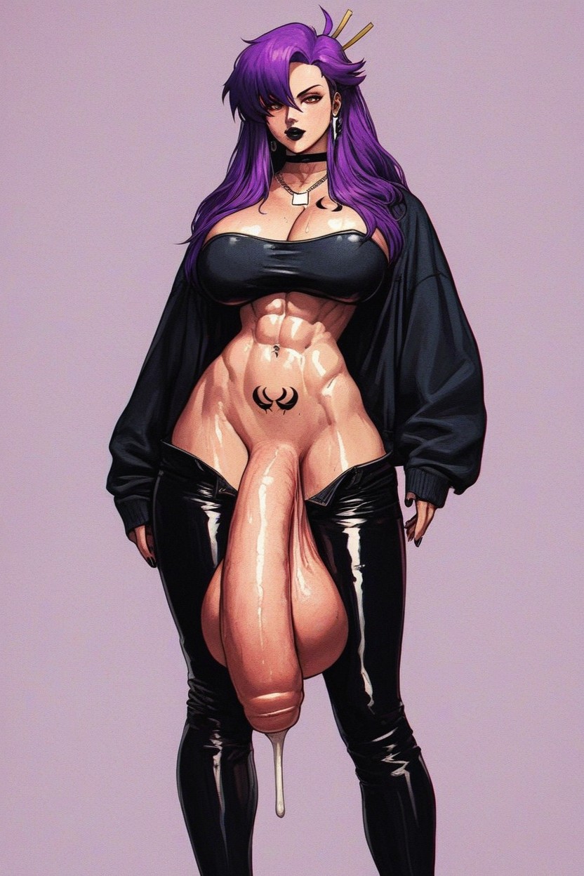 Yoko Littner, Gigantic Massive Flaccid Futanari Cock, Massive Cock Travesti IA Pornô