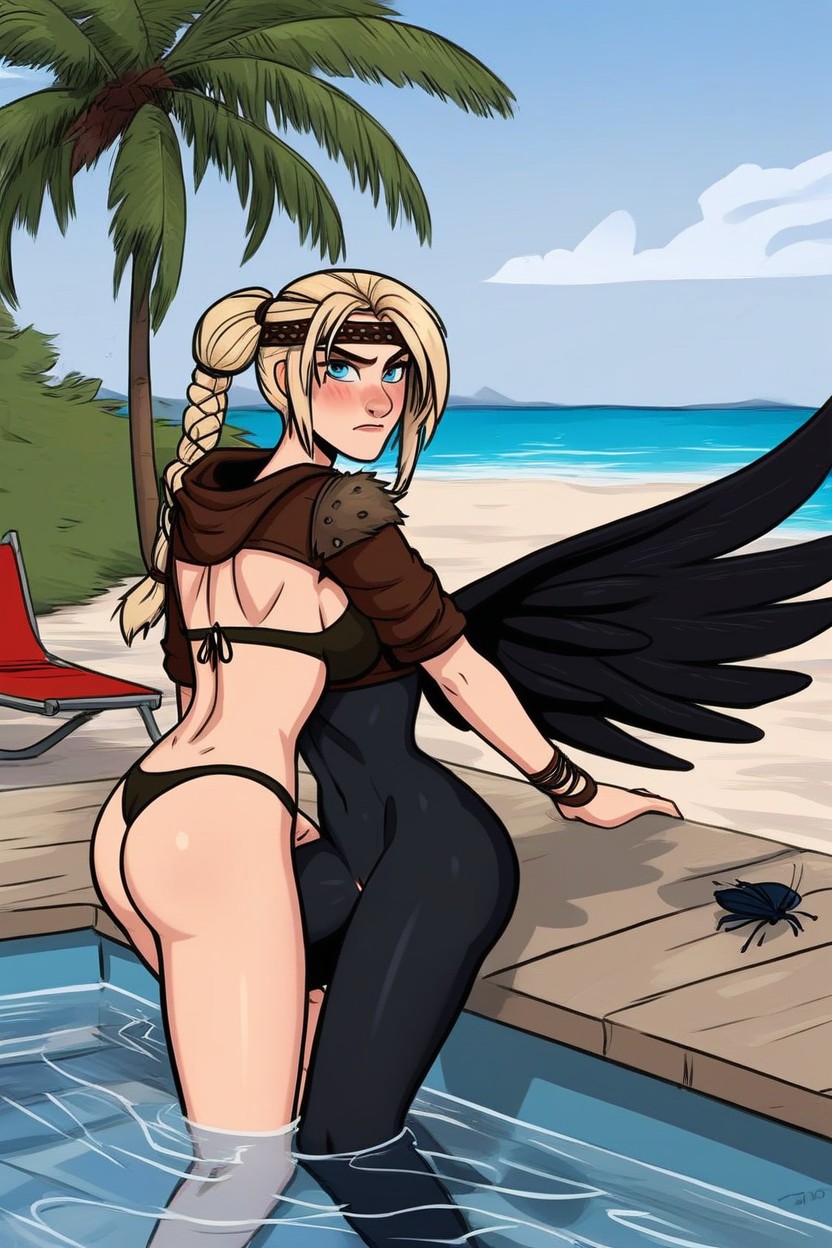 Ultra Details, Standing, Ponytail Furry AI Porn
