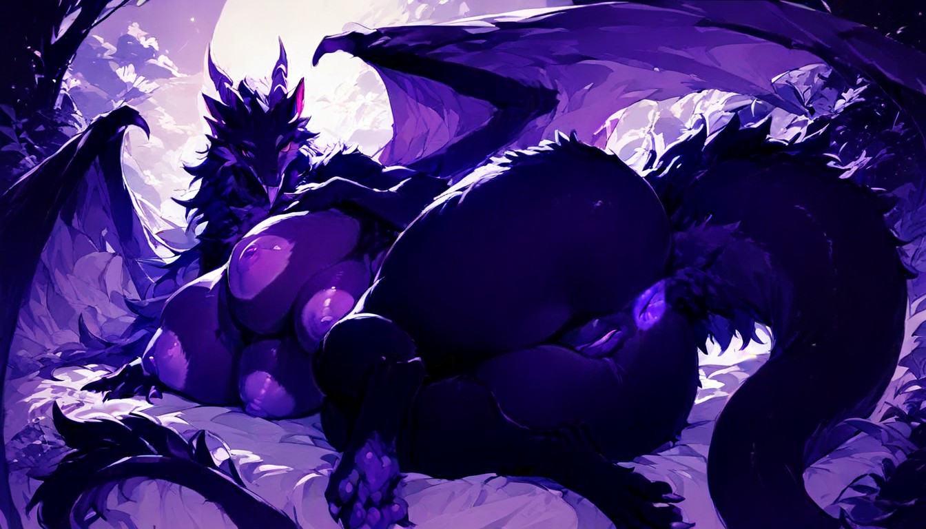 Huge Massive Pussy, Mountains, Multiple Breasts Furry AI Porn