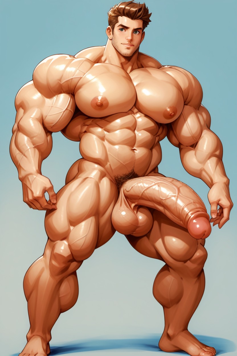 Heavy Balls, Ultra High Res, Puffy Anus AI Gay Porn