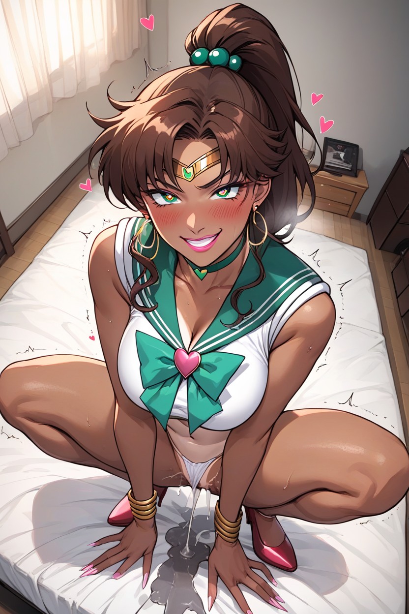 Tanned Skin, 18+, Sailor Jupiter's Clothes Hentai AI Porn