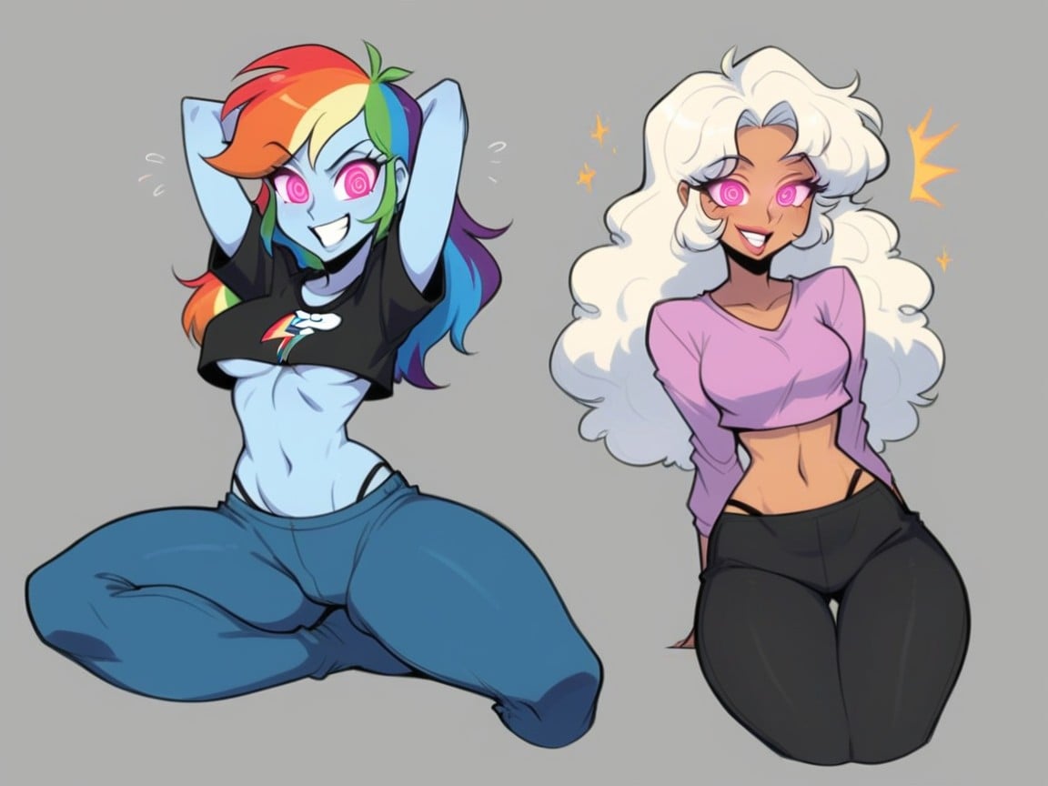 She Gets Progressively More Hypnotized Each Panel, Sfw, Hypnotized Hentai AI Porn