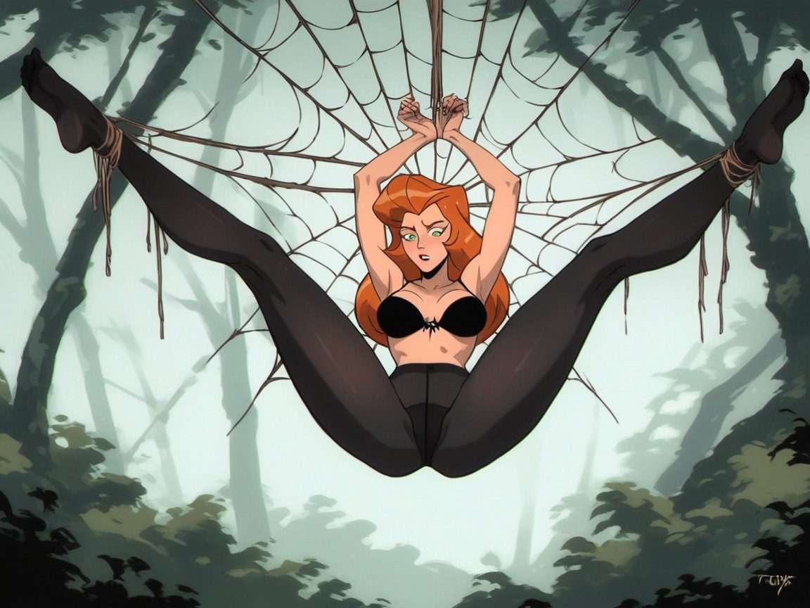 Hd, Sprawled Out On Web, Very Panicked Look Hentai AI Porn