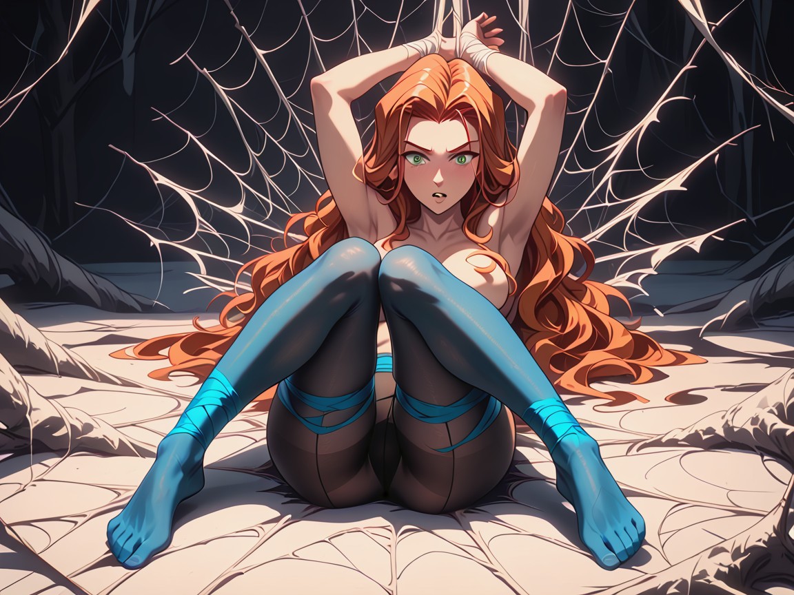 Struggling, Panicked Look, Pulling Against Web Hentai AI Porn