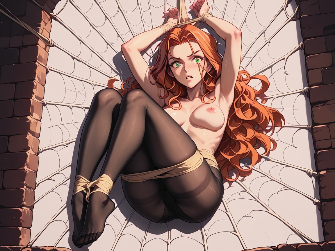 Spread Out Limbs, Panicked Look, Symmetrical Eyes Hentai AI Porn